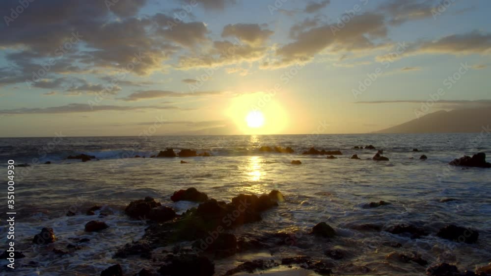 Time lapse of sunset on beach in Maui Time lapse of sunset on beach in Maui