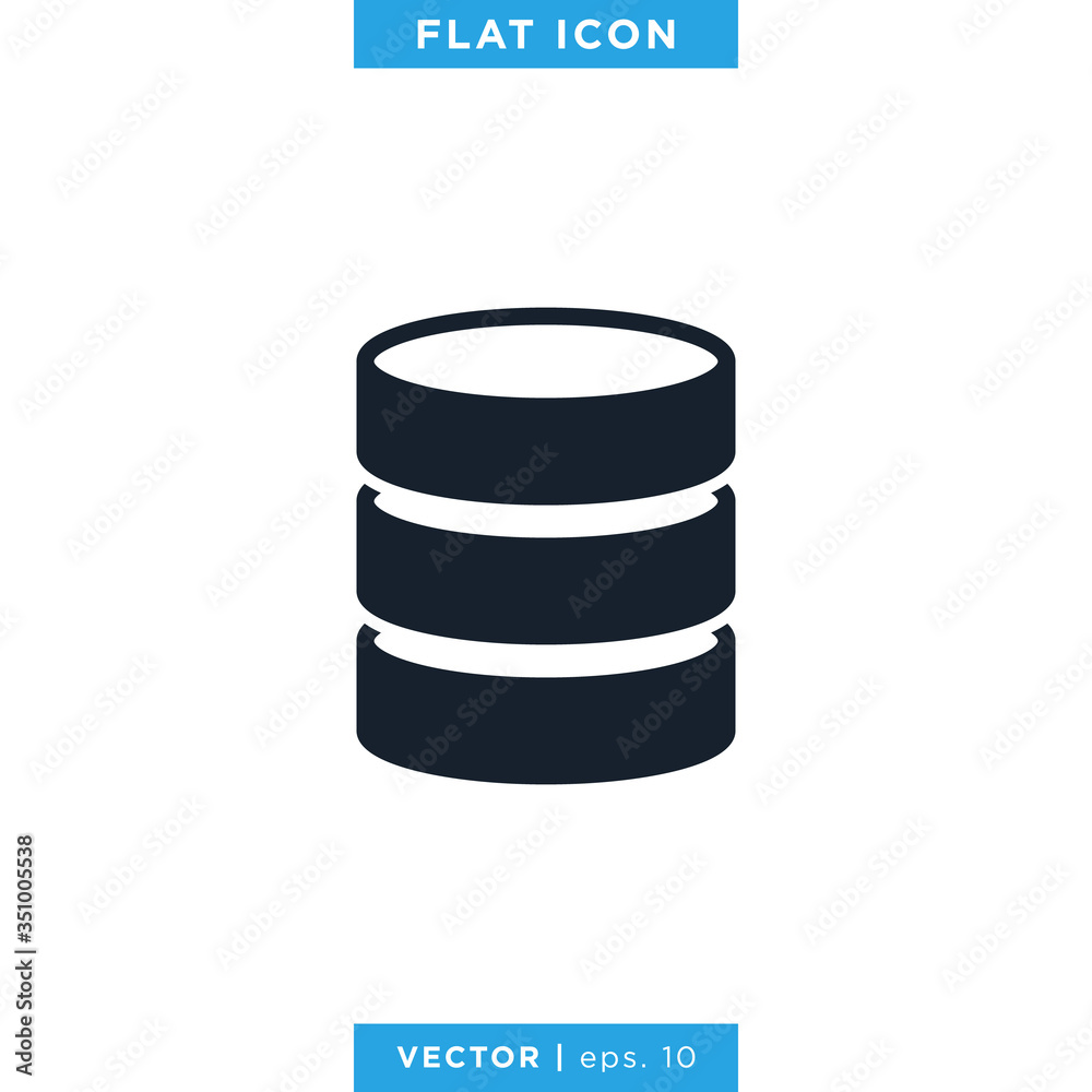 Database Icon Vector Logo Design Template Database Icon Vector Logo Design Template