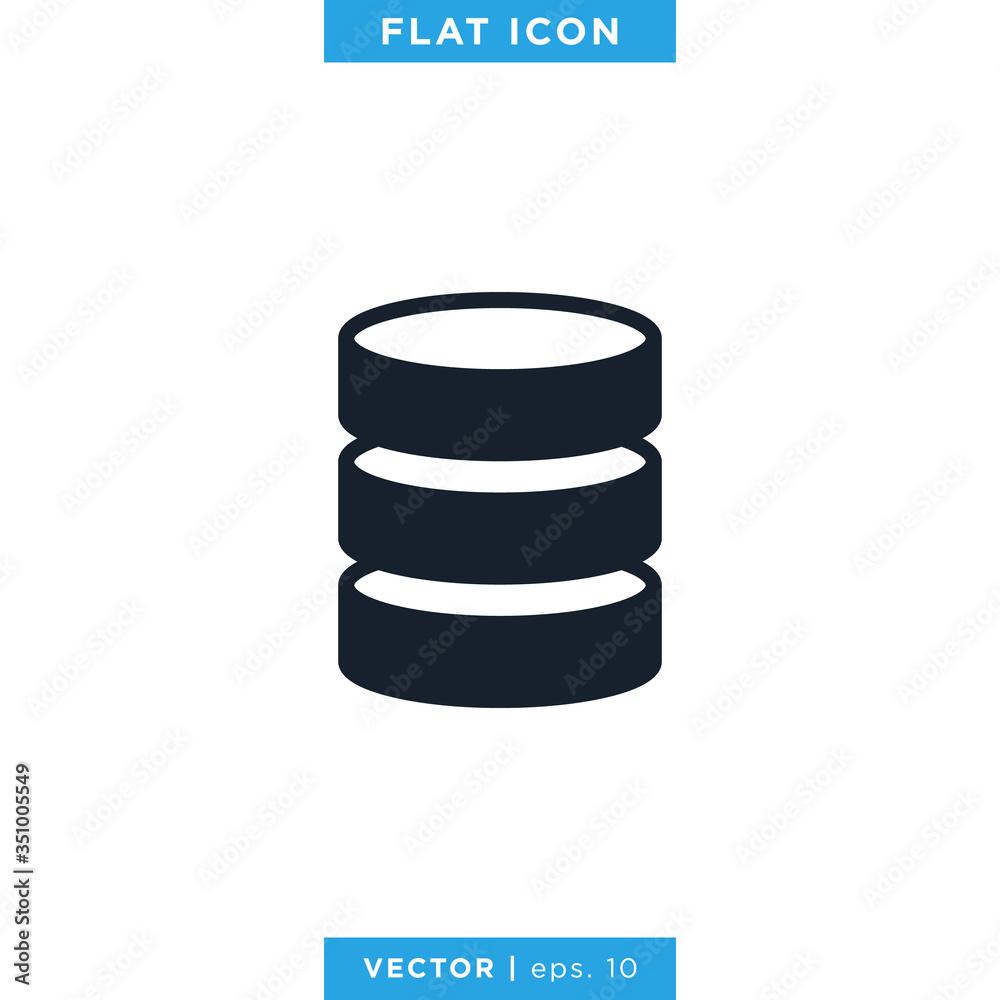 Database Icon Vector Logo Design Template Database Icon Vector Logo Design Template