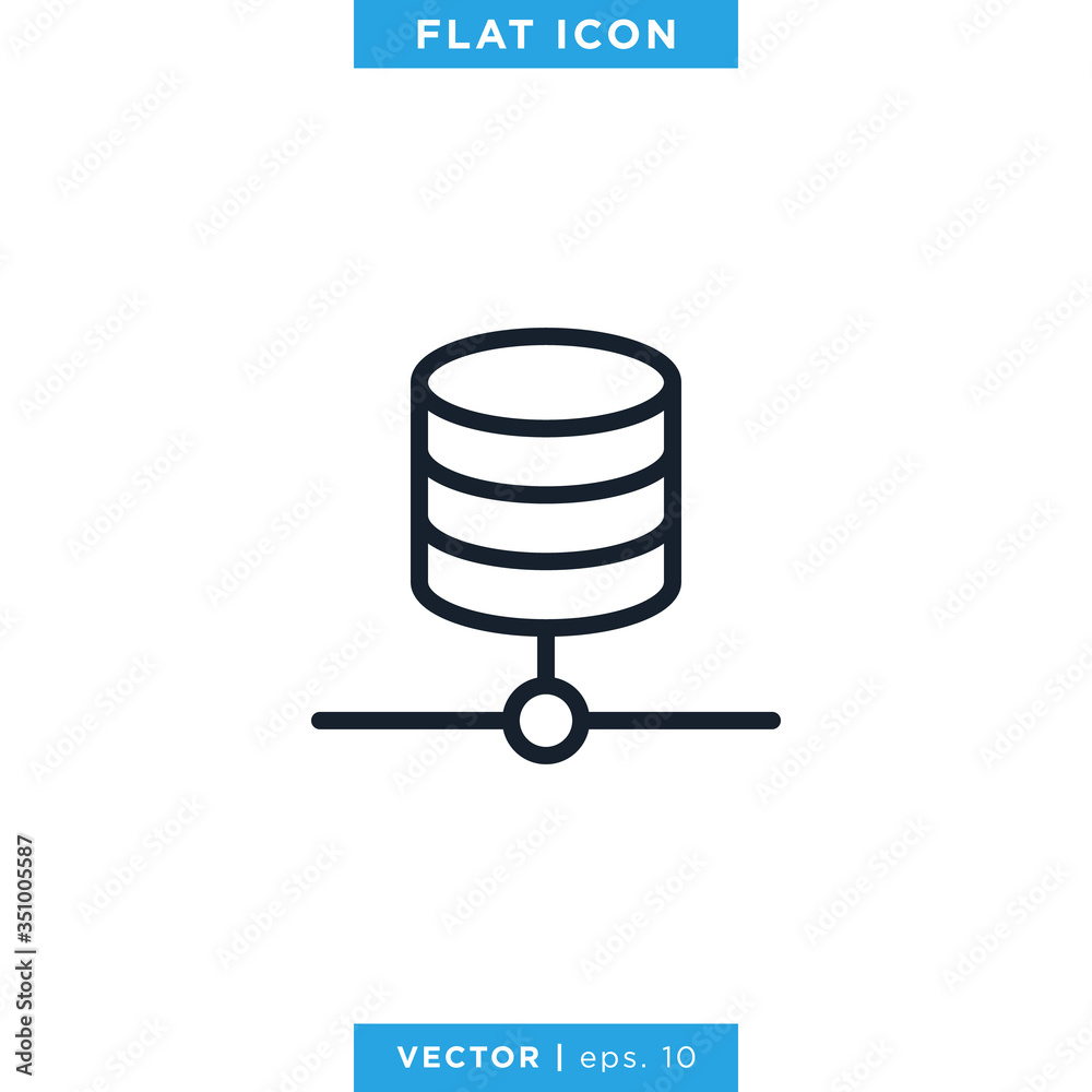 Database Server Storage Icon Vector Logo Design Template Database Server Storage Icon Vector Logo Design Template