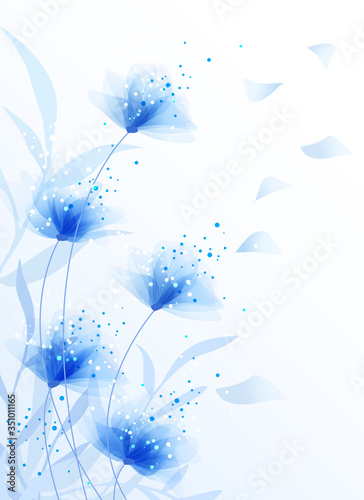 vector background with Flowers 978