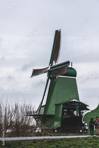 dutch windmill in the netherlands