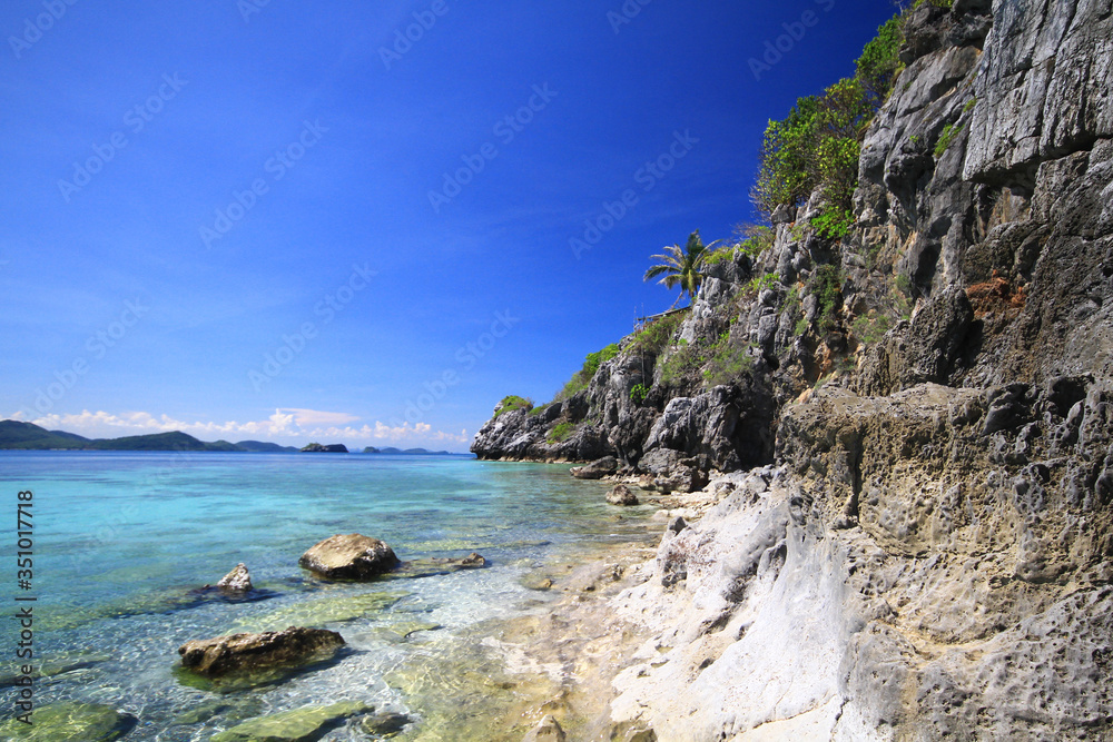 Koh langka Jew Island in mu koh chumphon National Park & marine reserves islands. Chumphon, Thailand 