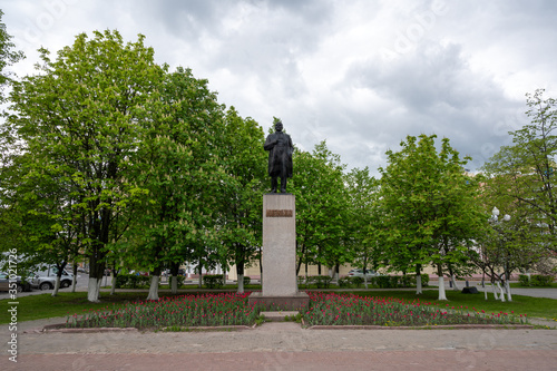 Monument to Vladimir Lenin, Reutov, Moscow region, Russian Federation, May 16, 2020