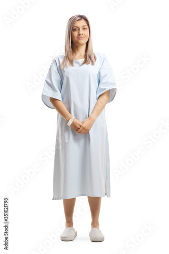 Fotografia Woman wearing a patient gown