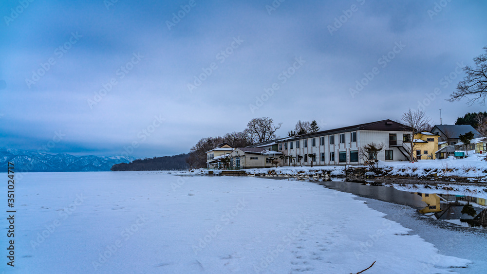 Winter Landscape In The Village