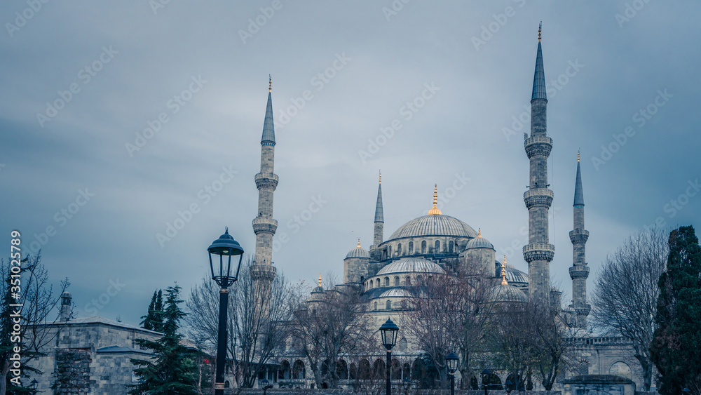 Beautiful Blue Mosque In Istanbul Turkey