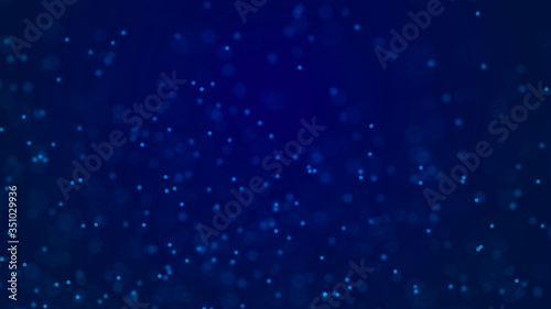 Abstract background of dust particles. Illustration of the cosmos. 3d rendering.
