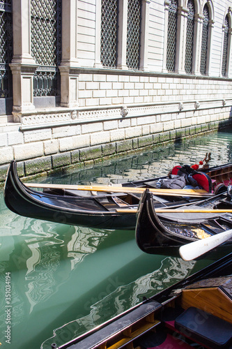 gondolas in venice italy