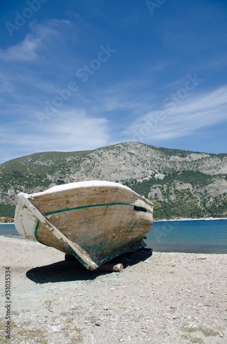 Fototapeta Boat On Beach
