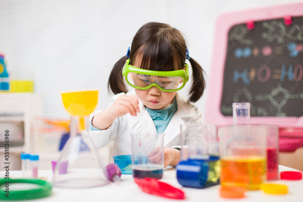 toddler girl pretend play scientist role for homeschooling toddler girl pretend play scientist role for homeschooling