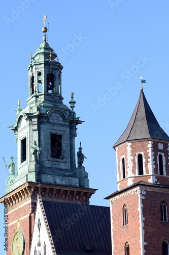 Fototapeta Naklejka Na Ścianę i Meble -  Cathedral of Saints Stanislav and Wenceslas in Krakow. Poland.