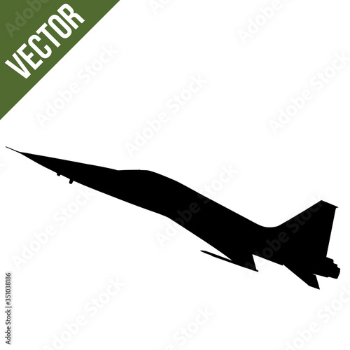 The fighter jet (F-16) silhouette