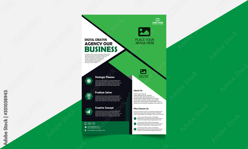 Fotografie Creative Corporate Business Flyer Template