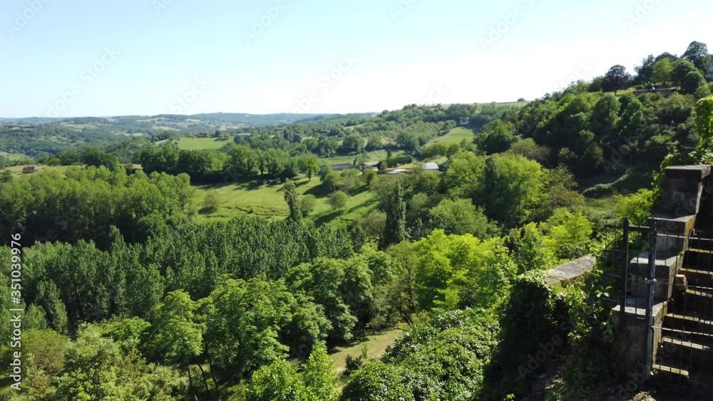 Saint Robert (Corrèze, France) - Panorama sur l'Yssandonnais