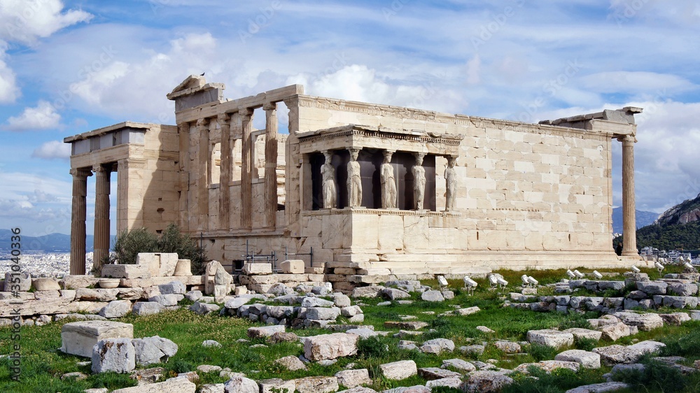 The oldest Parthenon in Athens Greece