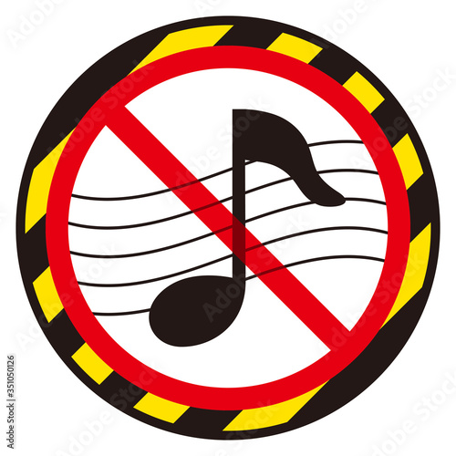 音楽禁止マーク