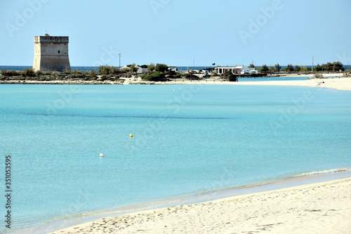 Fototapeta Naklejka Na Ścianę i Meble -  Beautiful beach in Salento, Italy