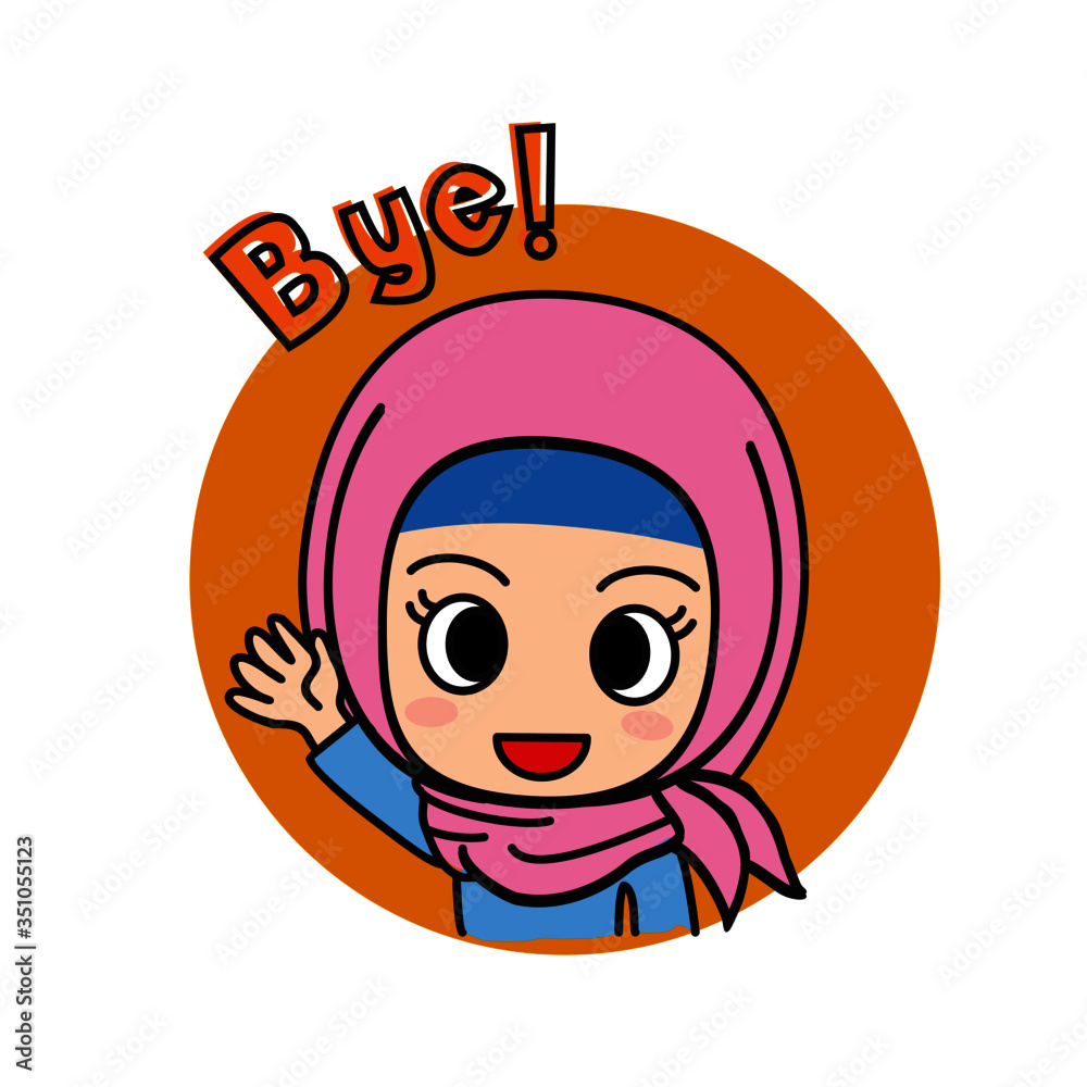 Social Media for several platform in islamic hijabi girl style Social Media for several platform in islamic hijabi girl style