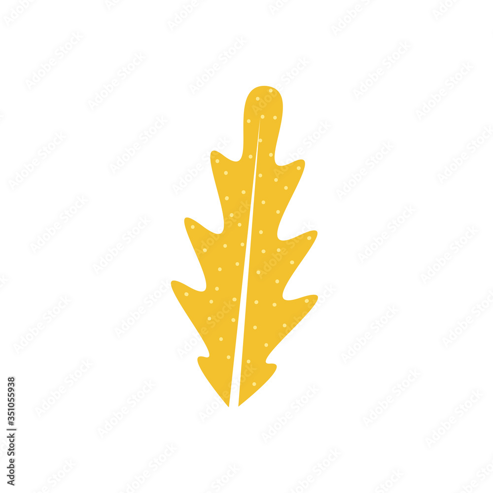 Obraz premium Isolated yellow leaf