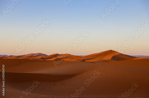 Fototapeta Naklejka Na Ścianę i Meble -  Sahara Desert. Merzouga Morocco.