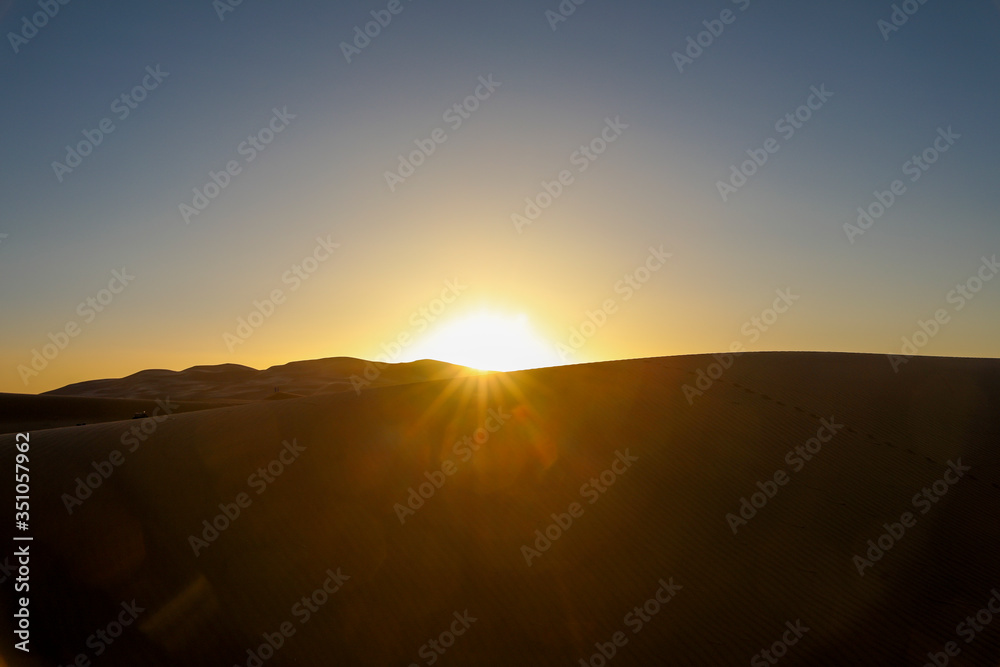 Obraz premium Sahara Desert. Merzouga Morocco.