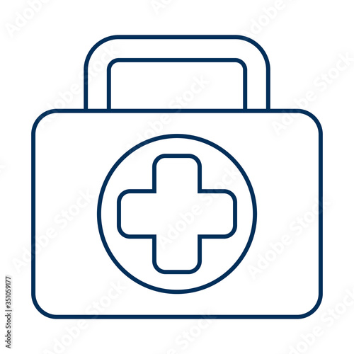 medical kit isolated style icon