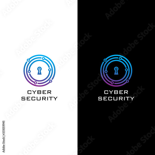Cyber security logo. Icon vector.
