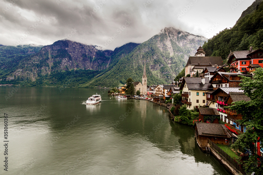 Fototapeta premium Hallstatt, el pueblo mas bello de Austria