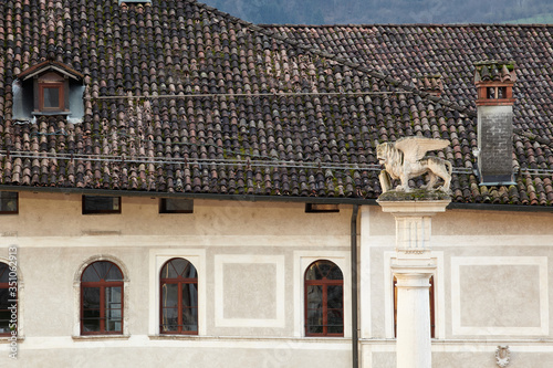 facade of a venetian building in Feltre