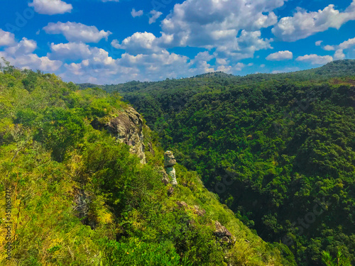 mountain landscape with blue sky