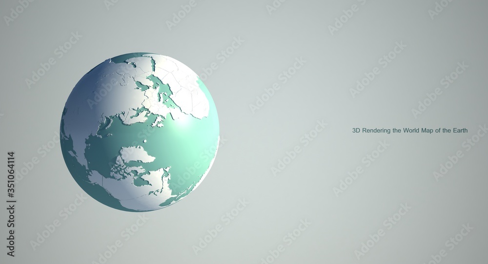 3d rendering of world map Earth globe with white background. white world map background. 3d rendering of world map Earth globe with white background. white world map background.