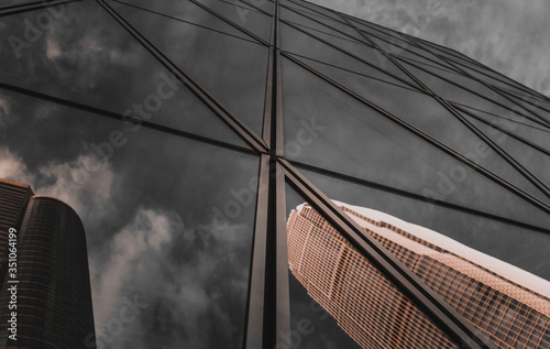 Wallpaper Mural Hong Kong Modern Architecture, Hong Kong Business Building Closed up Torontodigital.ca