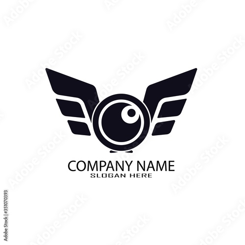 drone logo template vector icon. photography drone vector. quad copter vector icon

