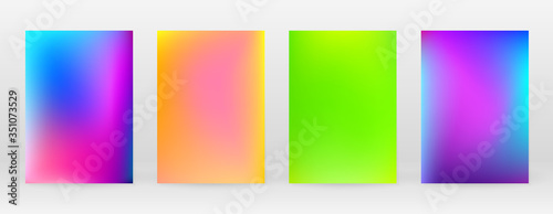 Pastel Soft. Rainbow Gradient Set Color Background