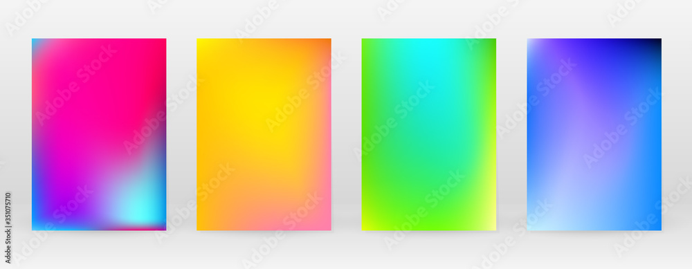 Pastel Soft. Rainbow Gradient Set Color Background