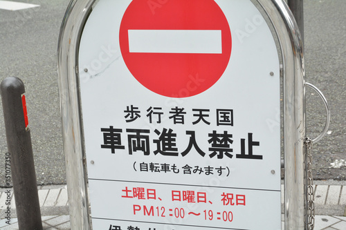 Cuadro en lienzo 歩行者天国