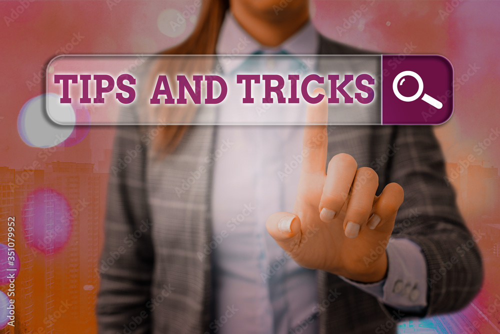 Conceptual hand writing showing Tips And Tricks. Concept meaning piece of inside facts specially in betting or investing Conceptual hand writing showing Tips And Tricks. Concept meaning piece of inside facts specially in betting or investing