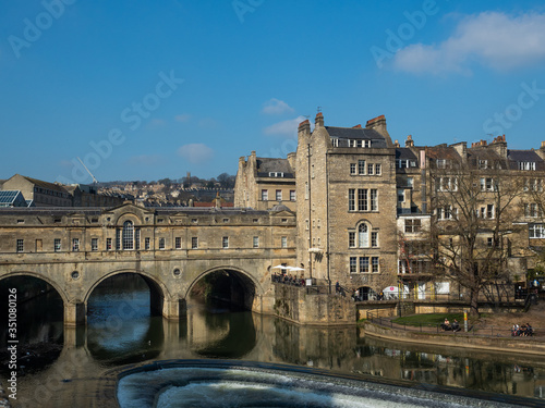 Pulteney Bridge in Bath, England, United Kingdom