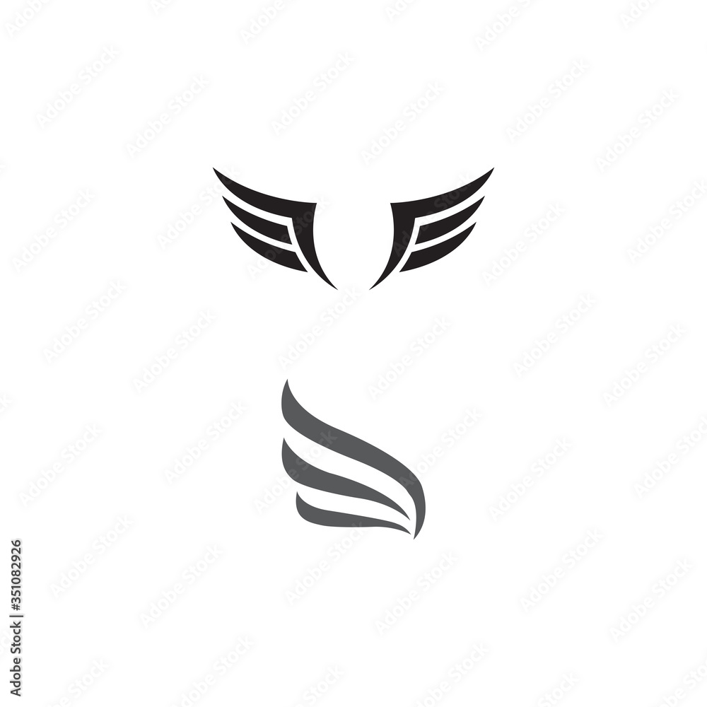 Wing Logo Template vector icon Wing Logo Template vector icon