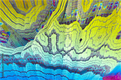 3D render. The embossed background texture, 3d illustration, volumetric drawing. Textures for the design. Three-dimensional texture. 3D Fractal shape.