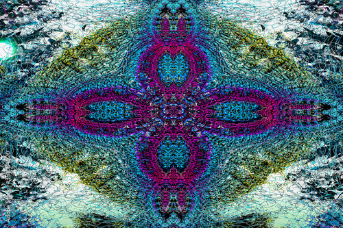 3D render. The embossed background texture, 3d illustration, volumetric drawing. Textures for the design. Three-dimensional texture. 3D Fractal shape.