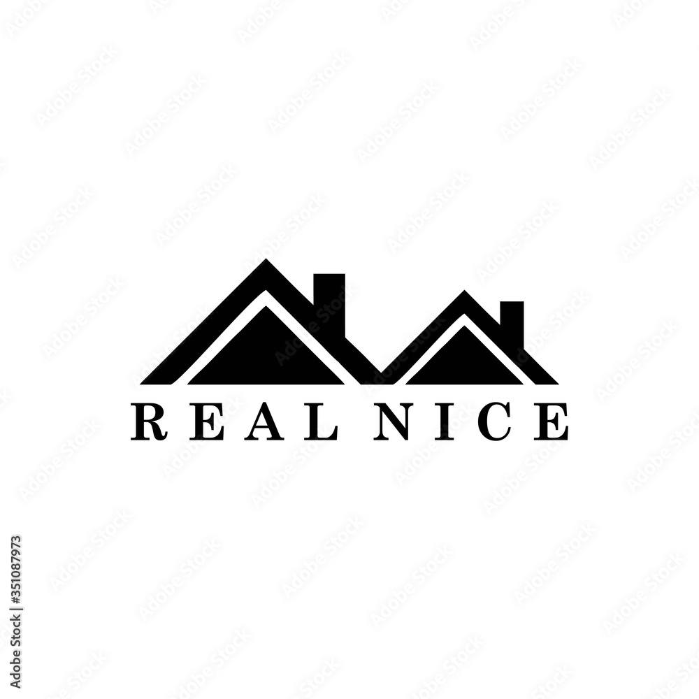 Real Nice Home Logo Vector and Symbol