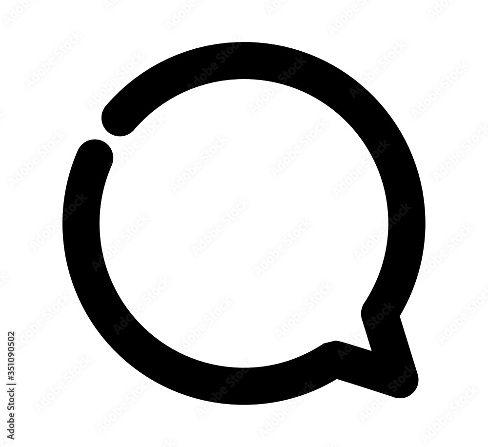 chat icon vector for web and app chat icon vector for web and app