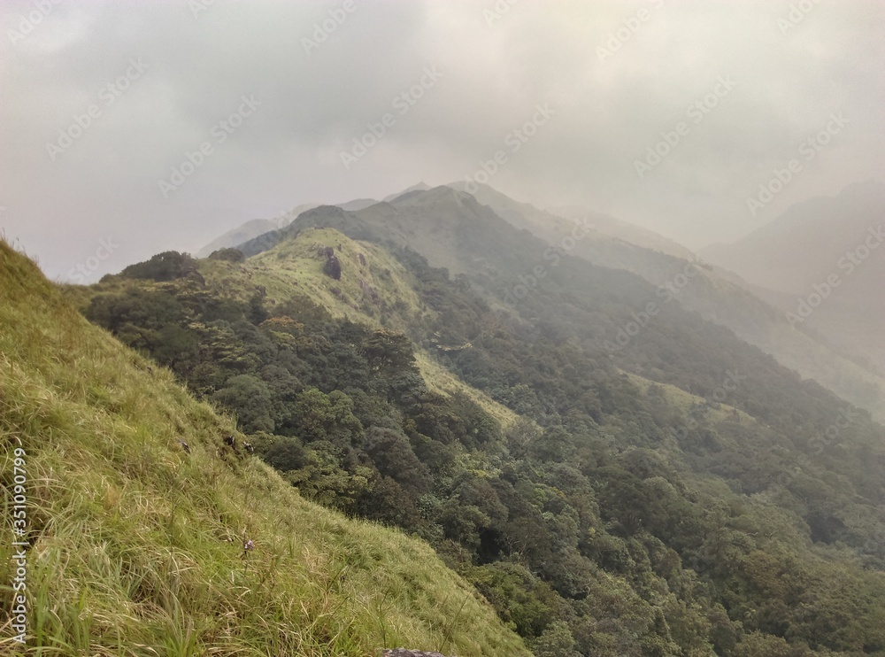 Fototapeta premium mountain landscape with clouds