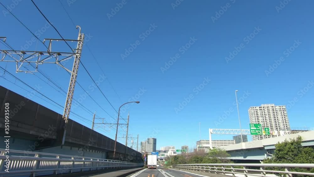 Driving video on a sunny day. National Route 357 Driving video on a sunny day. National Route 357