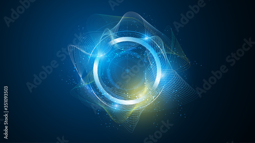 abstract tech futuristic innovative concept background photo