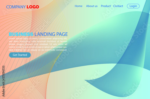 web template for business landing pages