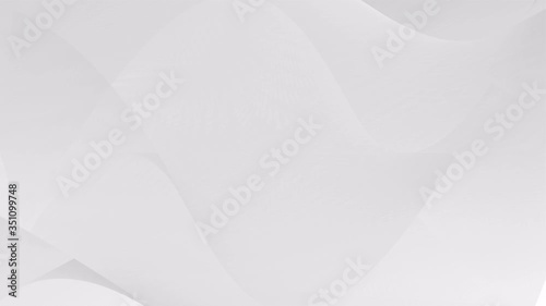 Abstract Architecture Background. White Circular sound wave simple loop . 3d Rendering circles pattern radio effect. White clean shape animation. Abstract for business presentation. Seamles motion