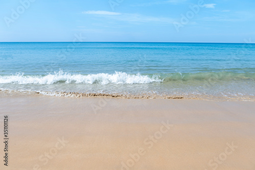 Beautiful beach in south of Thailand, summer outdoor day light, holiday and vacation destination